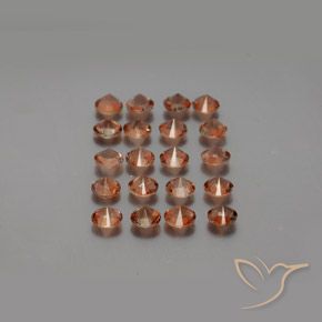 Gemas de andalucita Multicolor natural de 3.74 ct, Redondo, VS