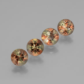 Gemas de andalucita Multicolor natural de  ct, Corte Redondo, VS