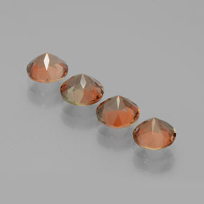 Gemas de andalucita Multicolor natural de  ct, Corte Redondo, VS