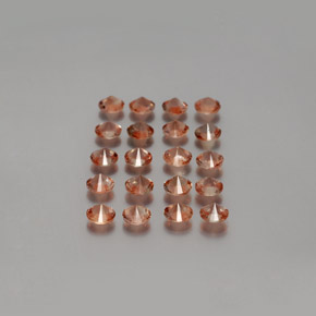 Gemas de andalucita multicolor natural de 3,22 ct, corte redondo, VS
