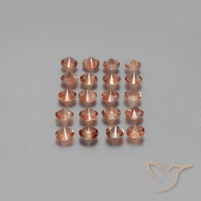 Gemas de andalucita Multicolor natural de 3.53 ct, Redondo, VS