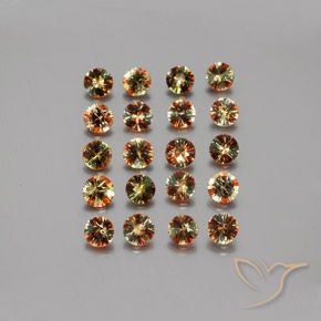 3.35ctw Natural Multicolor andalucita, Redondo, VS