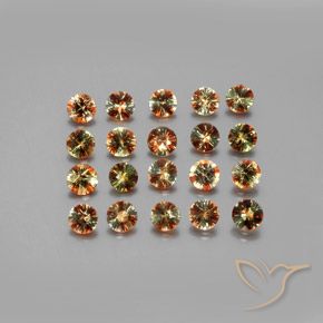 Gemas de andalucita Multicolor natural de 3.35 ct, Redondo, VS
