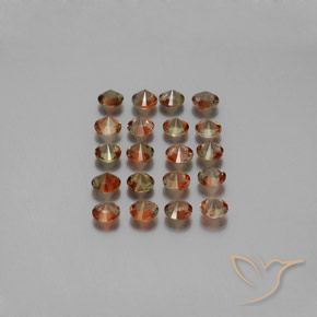 Gemas de andalucita Multicolor natural de 3.35 ct, Redondo, VS