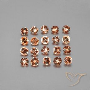 Gemas de andalucita Multicolor natural de 3.23 ct, Redondo, VS