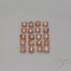 Gemas de andalucita Multicolor natural de 3.23 ct, Redondo, VS