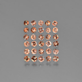 Gemas de andalucita Multicolor natural de 2.54 ct, Corte Redondo, VS