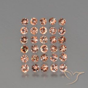 Gemas de andalucita Multicolor natural de 3.54 ct, Redondo, VS