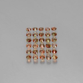 Gemas de andalucita multicolor natural de 2,55 ct, corte redondo, VS