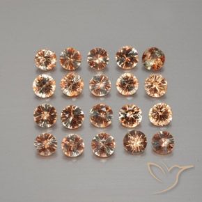 Gemas de andalucita Multicolor natural de 3.46 ct, Redondo, VS