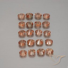 Gemas de andalucita Multicolor natural de 3.46 ct, Redondo, VS