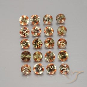 3.70ctw Natural Multicolor andalucita, Redondo, VS