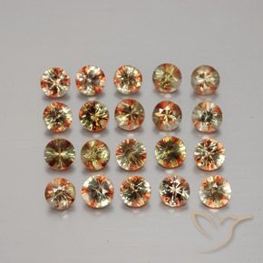 Gemas de andalucita Multicolor natural de 3.70 ct, Redondo, VS