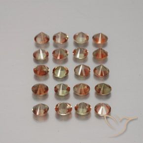 Gemas de andalucita Multicolor natural de 3.70 ct, Redondo, VS