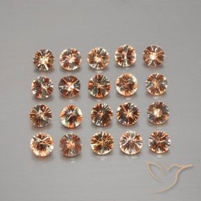 Gemas de andalucita Multicolor natural de 3.18 ct, Redondo, VS
