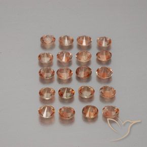 Gemas de andalucita Multicolor natural de 3.18 ct, Redondo, VS