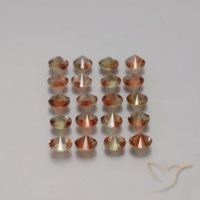 Gemas de andalucita Multicolor natural de 3.28 ct, Redondo, VS