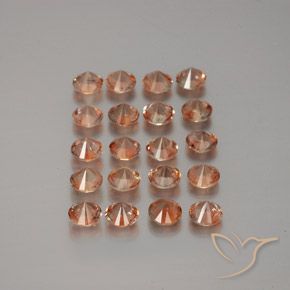 Gemas de andalucita Multicolor natural de 3.41 ct, Redondo, VS