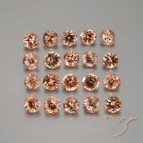 Gemas de andalucita Multicolor natural de 3.79 ct, Redondo, VS