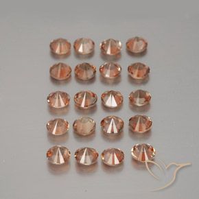Gemas de andalucita Multicolor natural de 3.79 ct, Redondo, VS
