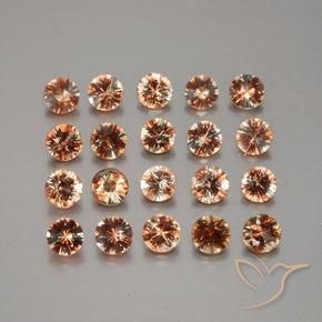 Gemas de andalucita Multicolor natural de 3.54 ct, Redondo, VS