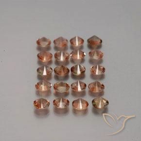 Gemas de andalucita Multicolor natural de 3.54 ct, Redondo, VS