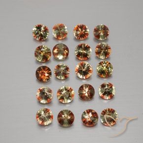 3.44ctw Natural Multicolor andalucita, Redondo, VS