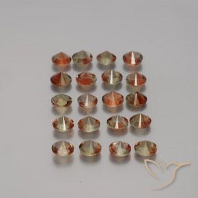 Gemas de andalucita Multicolor natural de 3.44 ct, Redondo, VS