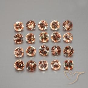 Gemas de andalucita Multicolor natural de 3.46 ct, Redondo, VS