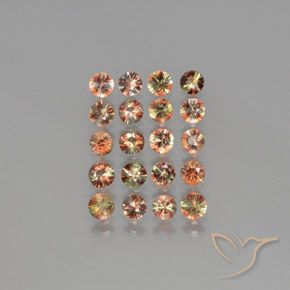 3.94ctw Natural Multicolor andalucita, Redondo, VS