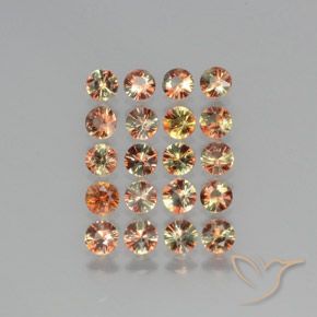 Gemas de andalucita Multicolor natural de 3.61 ct, Redondo, VS