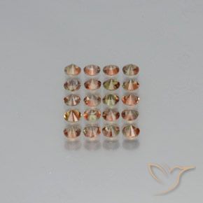 Gemas de andalucita Multicolor natural de 3.61 ct, Redondo, VS