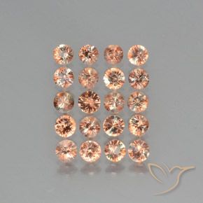 Gemas de andalucita Multicolor natural de 3.99 ct, Redondo, VS