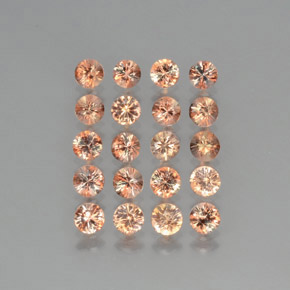 Gemas de andalucita Multicolor natural de  ct, Corte Redondo, VS