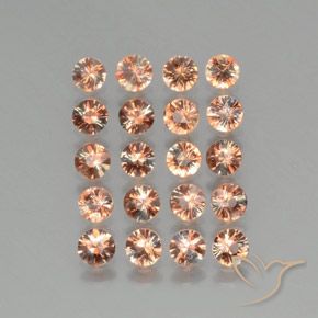 Gemas de andalucita Multicolor natural de 3.07 ct, Redondo, VS