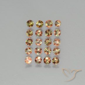 2.63ctw Natural Multicolor andalucita, Redondo, VS