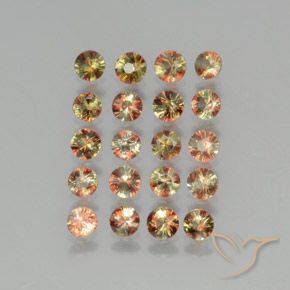 Gemas de andalucita Multicolor natural de 2.63 ct, Redondo, VS