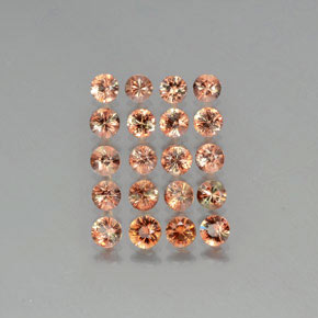 Gemas de andalucita multicolor natural de 3,98 ct, corte redondo, VS