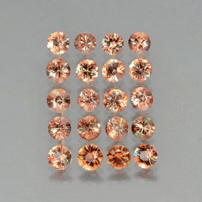 Gemas de andalucita multicolor natural de 3,98 ct, corte redondo, VS