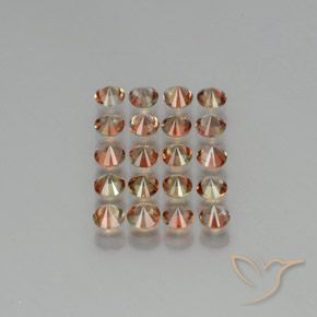 Gemas de andalucita Multicolor natural de 3.70 ct, Redondo, VS