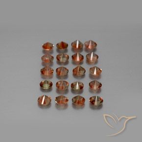 Gemas de andalucita Multicolor natural de 3.46 ct, Redondo, VS