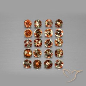 3.43ctw Natural Multicolor andalucita, Redondo, VS