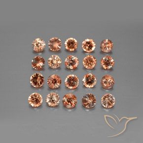 Gemas de andalucita Multicolor natural de 3.76 ct, Redondo, VS