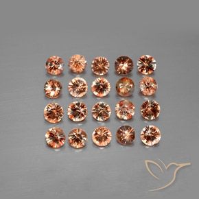 Gemas de andalucita Multicolor natural de 3.49 ct, Redondo, VS