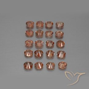 Gemas de andalucita Multicolor natural de 3.49 ct, Redondo, VS