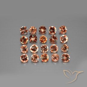 Gemas de andalucita Multicolor natural de 3.30 ct, Redondo, VS