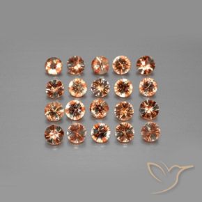 Gemas de andalucita Multicolor natural de 3.33 ct, Redondo, VS