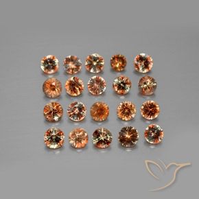 Gemas de andalucita Multicolor natural de 3.52 ct, Redondo, VS