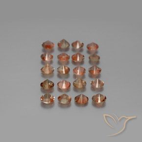 Gemas de andalucita Multicolor natural de 3.52 ct, Redondo, VS