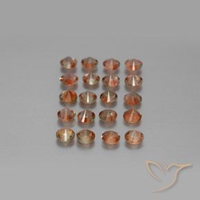 Gemas de andalucita Multicolor natural de 3.37 ct, Redondo, VS